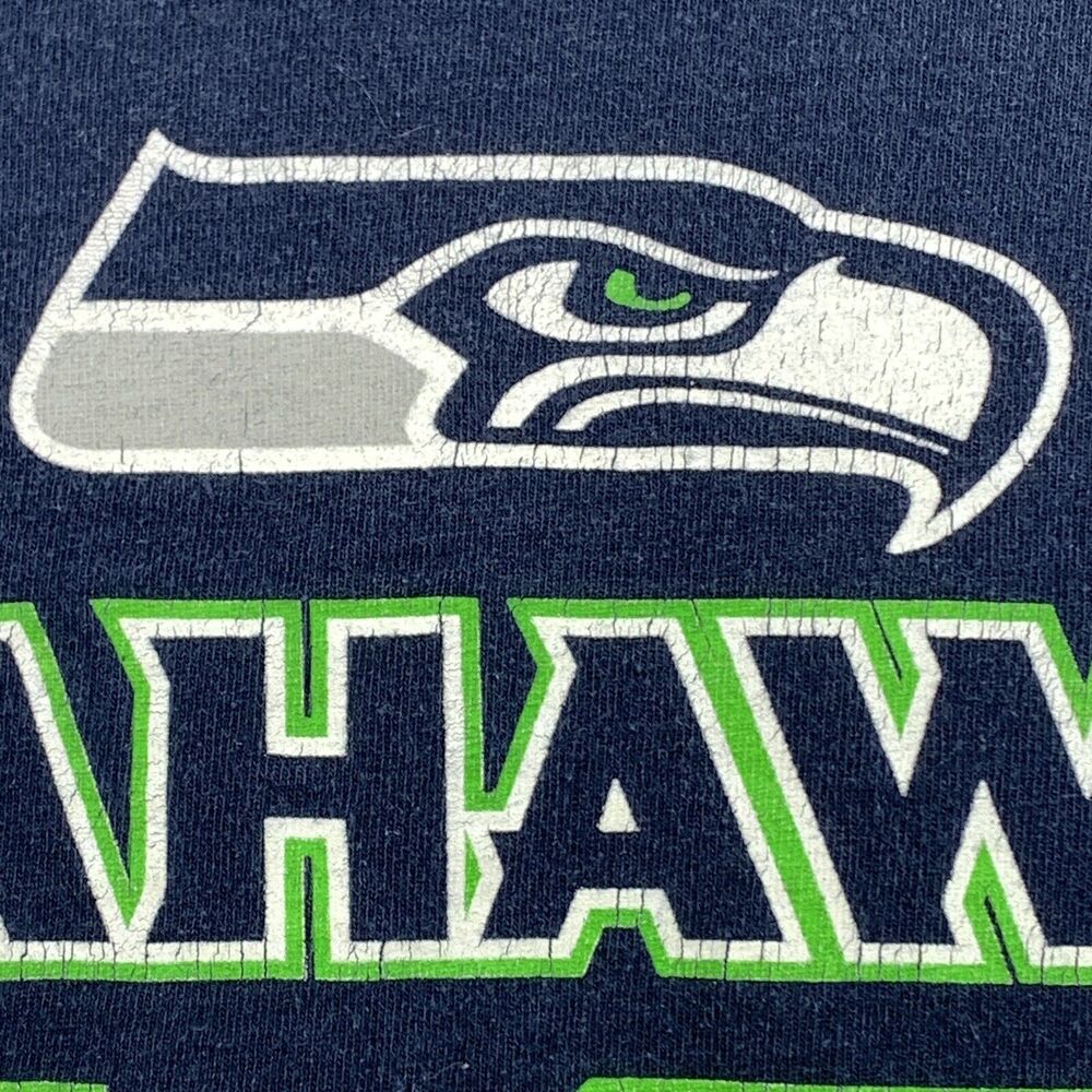 Seattle Seahawks Tshirt Mens Large 2014 Thursday Night Football Gildan Crew Neck - Picture 8 of 12
